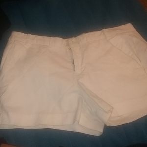 Bershka white short
